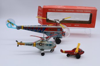 Vintage Toy Helicopter Collection
