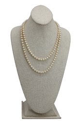 Long Strand Of  Vintage Cultured Pearls