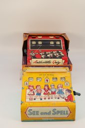 1943 Wolverine Toy Company Arithmetic Quiz And See And Spell