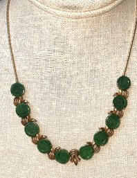 14kt Jade Collar Necklace