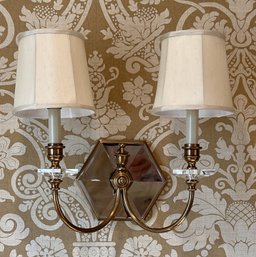 Pair Of Mirrored Electric Sconces