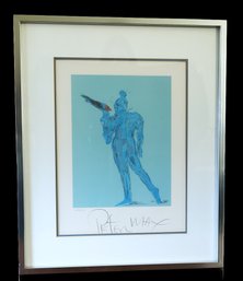 Vintage  PETER MAX 'CIRCUS PERFORMER WITH BIRD'-SHIPPABLE