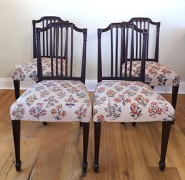 4 Antique  Side Chairs  -Local Shipper Available For An Additional Fee, Call For Information