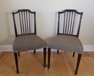 Pair Of Antique Side Chairs  -Local Shipper Available For An Additional Fee, Call For Information