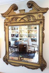 Large Late 18th Century Gilded Mirror -Local Shipper Available For An Additional Fee, Call For Information