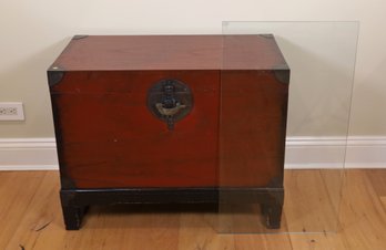 Antique Chinese Wooden Chest - Local Shipper Available For An Additional Fee, Call For Information