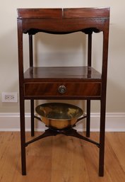 RARE EARLY WASHSTAND Late 18th Century - Local Shipper Available For An Additional Fee, Call For Information