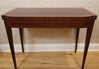 Antique Mahogany Card Table  -Local Shipper Available For An Additional Fee, Call For Information