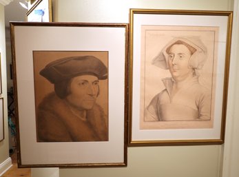 Engravings Of The Lady Rich And Man In A Hat -SHIPPABLE