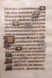Illuminated Manuscript Circa 1473-SHIPPABLE