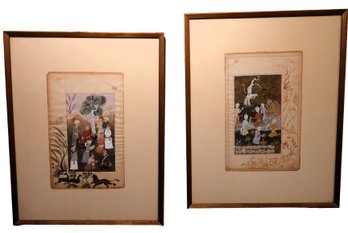 2 Persian Original Antique Paintings -SHIPPABLE