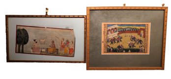 Two Original Antique Paintings - India Iranian -SHIPPABLE