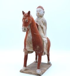 RARE Tang Dynasty (618-907 AD) Horse And Rider With Authenticity-SHIPPABLE