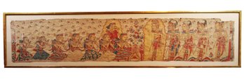 Antique Hand Painted BALINESE PAINTING