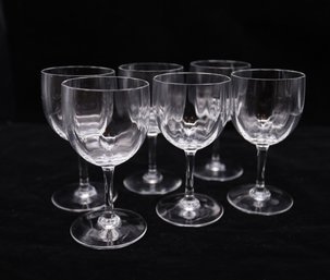 6- BACCARAT 'Perfection' Crystal France Wine Glasses-SHIPPABLE