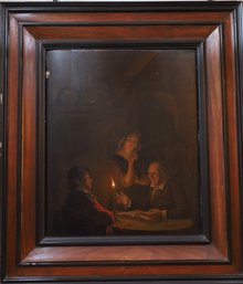 Lovely OLD Master Oil Panel-Attributed To  Godfried Van Schalcken  -Local Shipper Available For An Additional