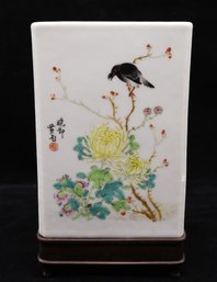 Antique Chinese Famille Rose Porcelain Brush Pot-SHIPPABLE