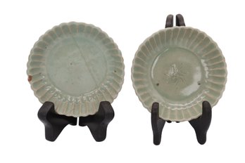 LONGQUAN Chinese Celadon Barbed-rim Dishes-SHIPPABLE