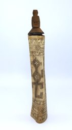 African Hand Carved Scrimshaw-SHIPPABLE
