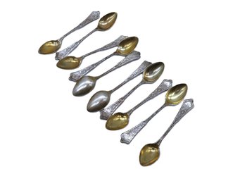 10 Demitasse STERLING Spoons -SHIPPABLE