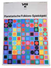 1969 Victor Vasarely Planetarische Poster
