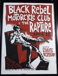 David Witt Pencil Signed Black Rebel Motorcycle Club Poster