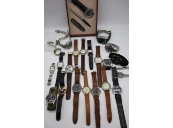 20 VINTAGE MENS WATCHES-SHIPPABLE