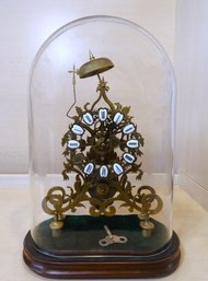 Vintage Large Chain Fusee Skeleton Clock