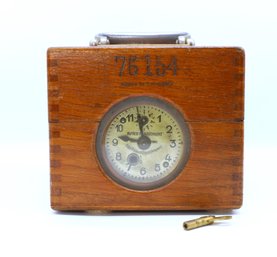 Vintage Property Of O.v.c No 1- Germany Box Clock-SHIPPABLE