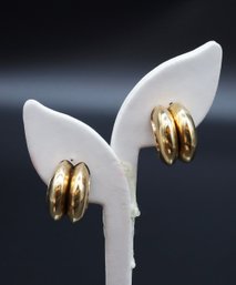14kt Yellow GOLD Earrings  Clips  - 9.07 DWT SHIPPABLE