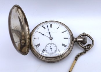 American Watch Waltham Mass. Pocket Watch With Fob-SHIPPABLE