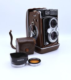 Vintage Yashica -mat Camera With Case And Lenses -SHIPPABLE