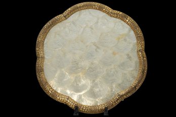 Unique Vintage Tray With Mother Of Pearl - Staff Favorite