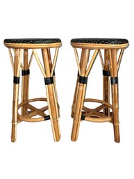 Pair Of French Maison Louis Drucker Stools