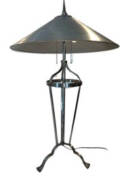 Single Steel Lamp With Steel Shade - Nice Modern Design