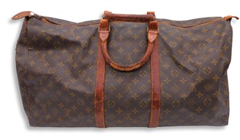 Early Authentic Vintage Monogram Louis Vuitton Keep All Travel Bag  -shippable