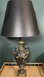 Classic ANTIQUE BRONZE Pair Of Lamps - Exquisitely Made Attributed To FAMMAND