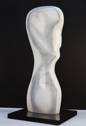 1980 Vintage Lovely Form, Marble Abstract - Signed And Dated On Base