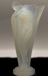 Beautiful Etlin France Art Nouveau Opalescent Glass Figure -shippable