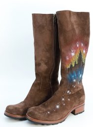 UGG Boots Custom Painted Airbrush The City  -Shippable