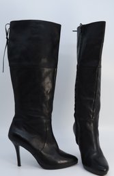 Ralph Lauren Black Leather Boots-Shippable