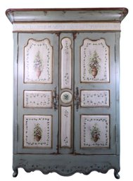 Country French Cabinet With Lots Of Storage And Desk - Mover Available