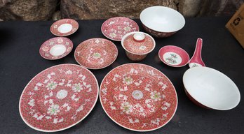 Chinese Vintage Plates And Bowls