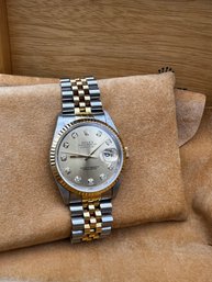Authentic Oyster Perpetual ROLEX WITH DIAMOND FACE-SHIPPABLE