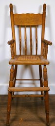 CHRISTMAS VINTAGE CARVED HIGH CHAIR