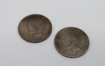 1924 And 1922 (Silver) Peace Dollars