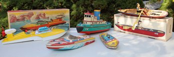 VINTAGE TOY BOAT COLLECTION