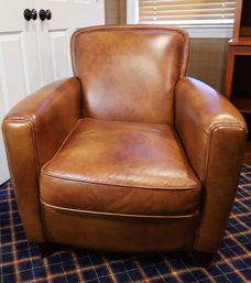 Lovely Comfy Leather Tan Chair