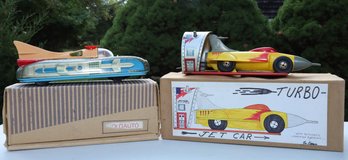 VINTAGE SPACE AND JET CARS -TIN