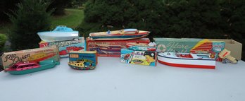 VINTAGE TOY BOAT COLLECTION-